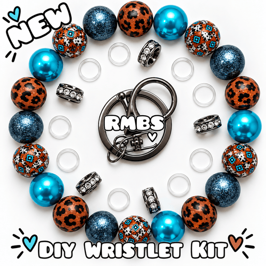 New 1 Count DIY Deluxe Beadable Wristlet Kit