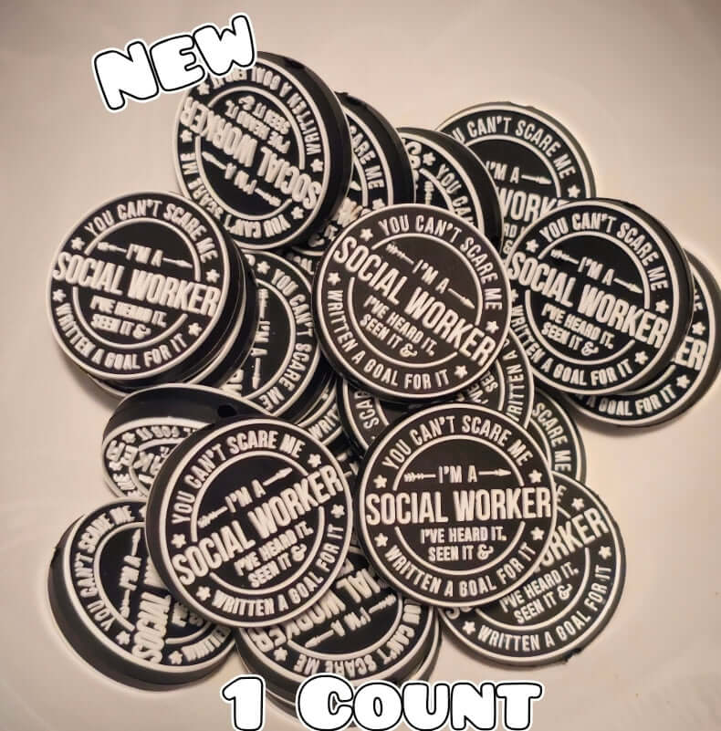 1 Count Focal Bead Scocial Worker