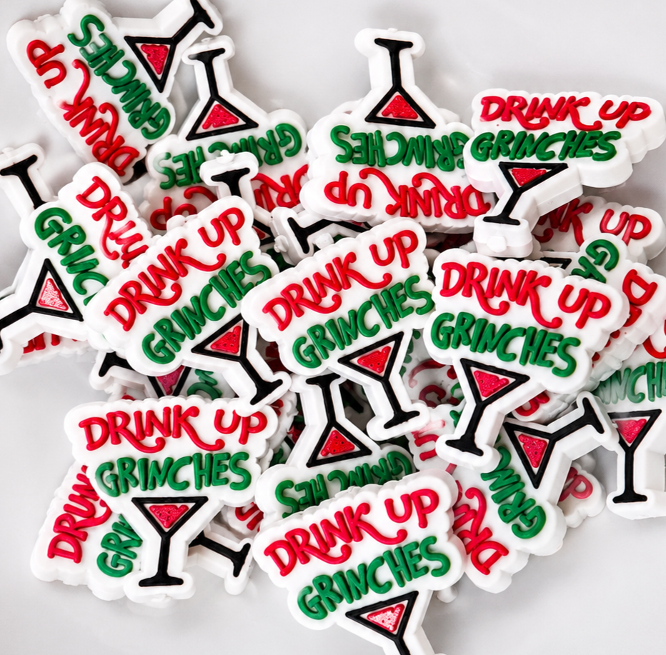 1 Count Focal Bead Drink Up Grinches