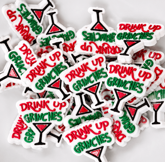 1 Count Focal Bead Drink Up Grinches