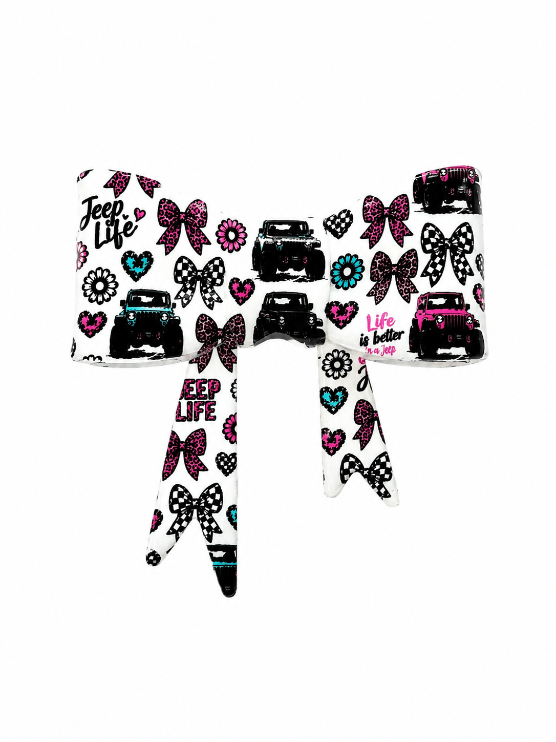 1 Count New Release Silicone Focal Bead Bow GLOSSY FINISH Exclusive Jeep Life 2 options