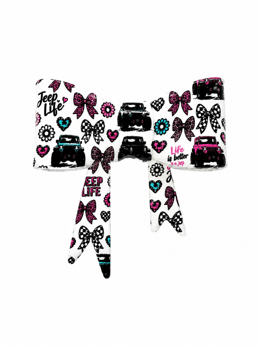 1 Count New Release Silicone Focal Bead Bow GLOSSY FINISH Exclusive Jeep Life 2 options