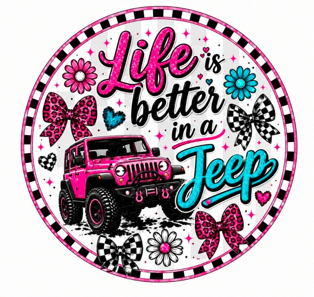 1 Count New Release Silicone Focal Bead Bow GLOSSY FINISH Exclusive Jeep Life 2 options