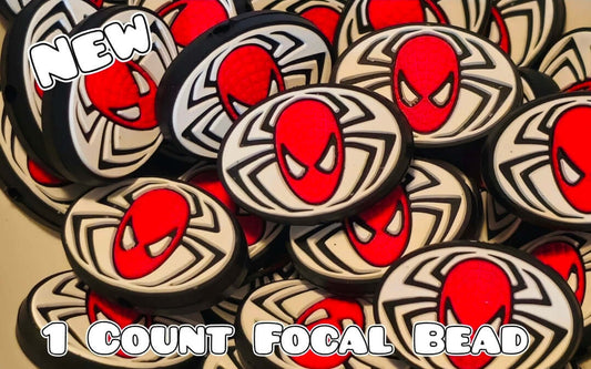 1 Count Focal Bead Character Spiderman