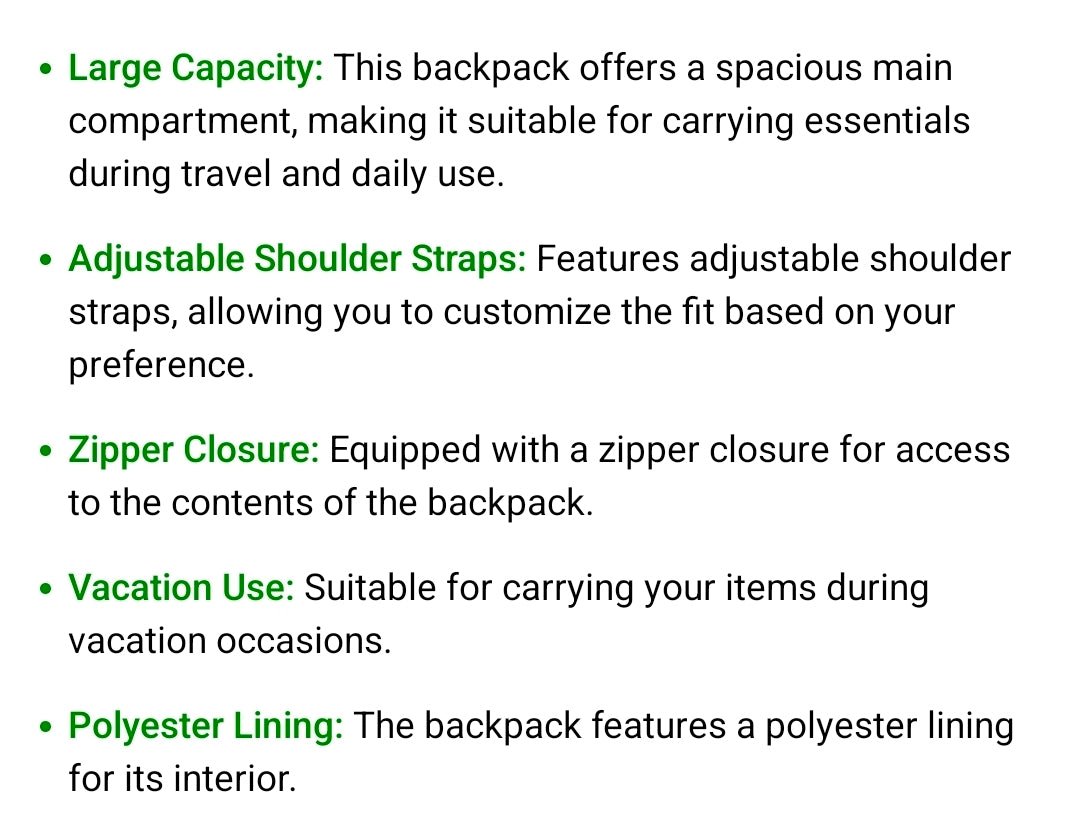 Viral Trending Stylish 12x6x12 Dual Shoulder Back Pack Bag Purse