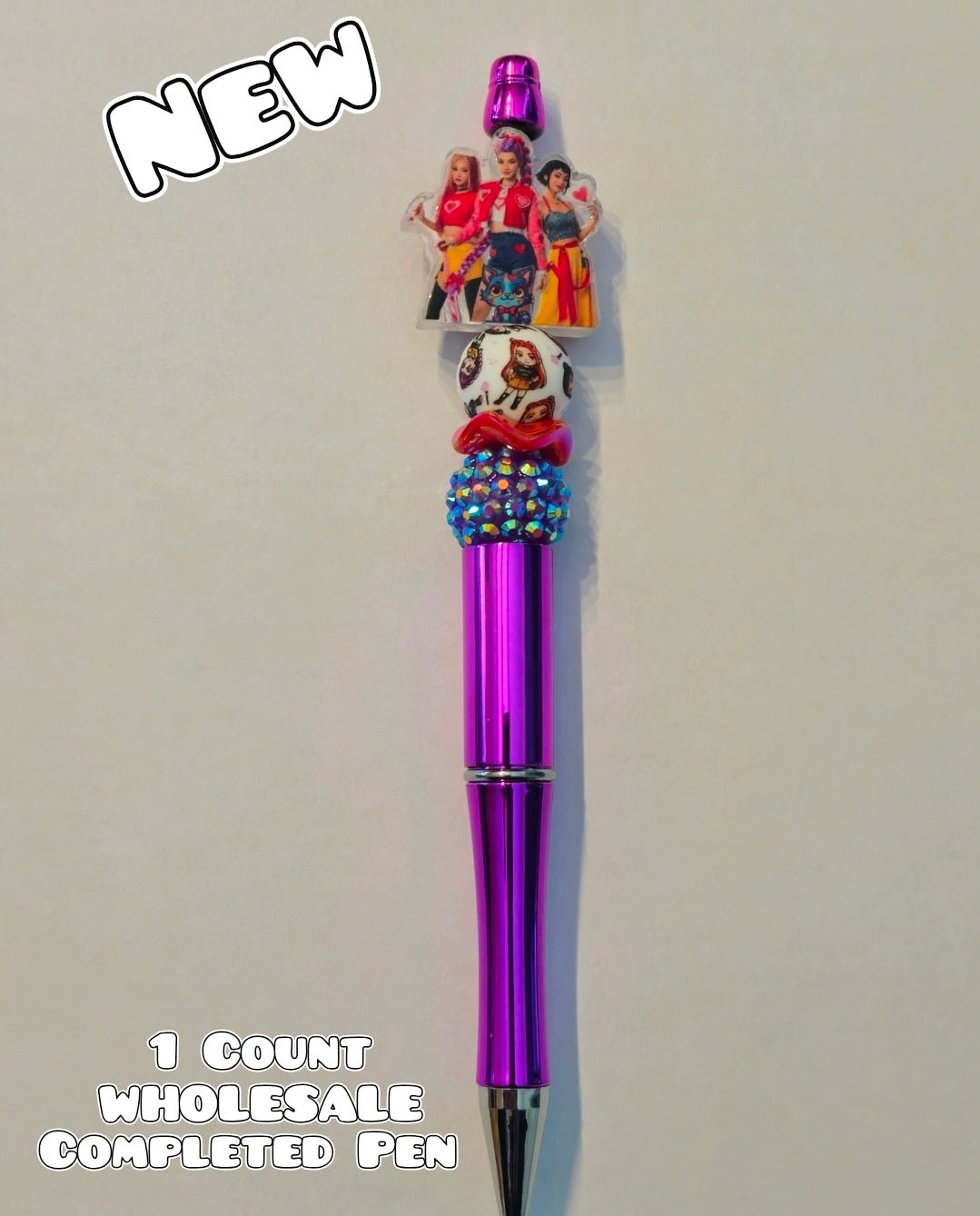 Wholesale Beadable Pens 1 Count Completed Pen K POP Hunters