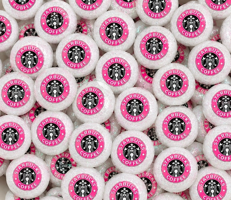 New 1 Count Shop Exclusive DIY Silicone Beads 15mm printed Shiny Glossy Beads