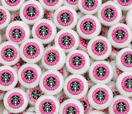New 1 Count Shop Exclusive DIY Silicone Beads 15mm printed Shiny Glossy Beads