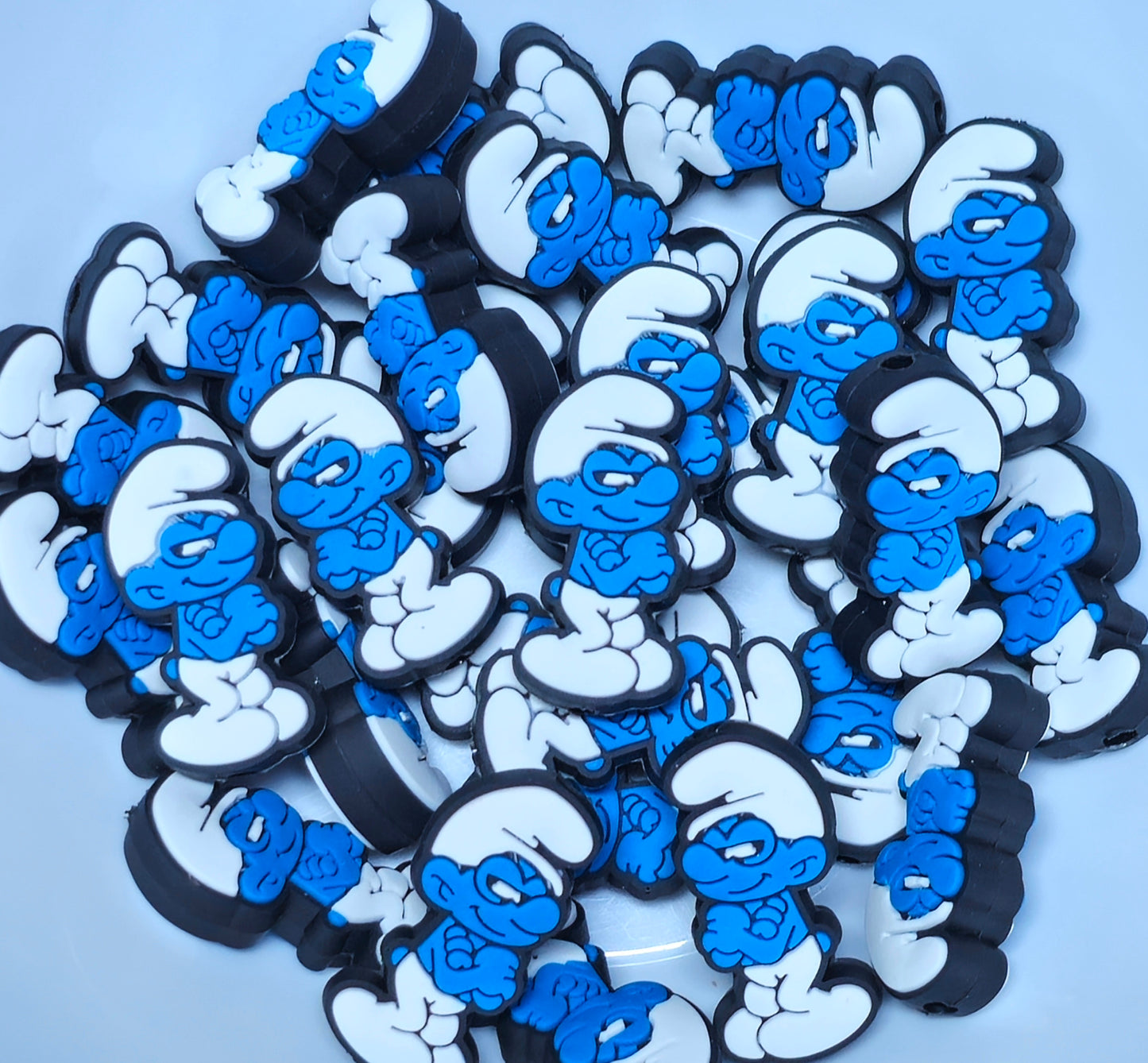 DIY Focal Bead 1 Count Craft Supplies Character Smurfs Beads