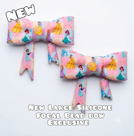 1 Count New Release Silicone Focal Bead Bow Exclusive
