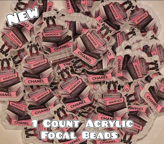 Luxury ACRYLIC Focal Bead 1 COUNT Beadable Accessories