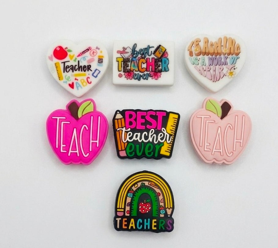 1 count teacher school focal bead
