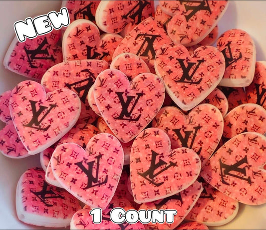 New 1 Count Focal Bead Designer Luxury Heart