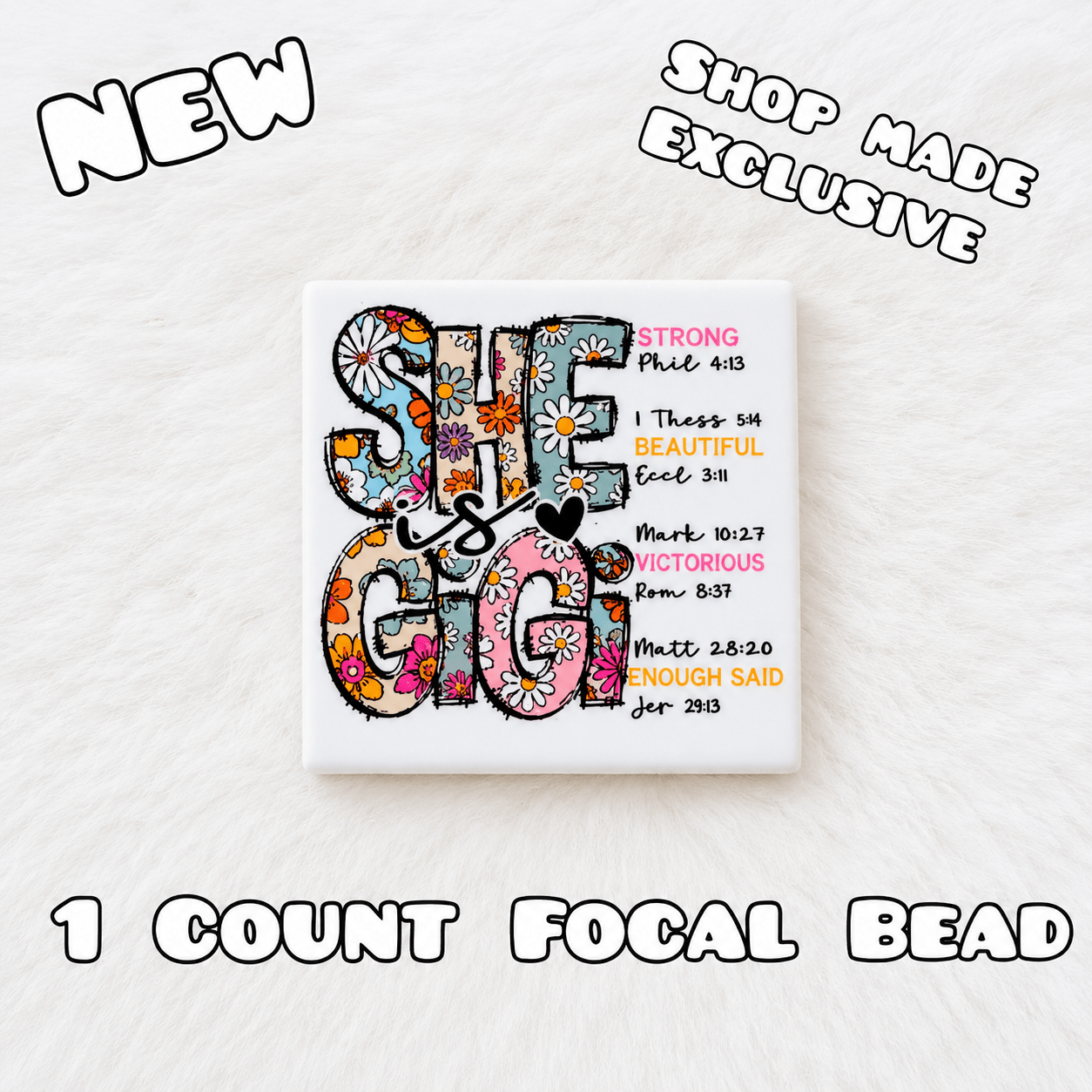 New 1 Count Focal Bead GIGI.