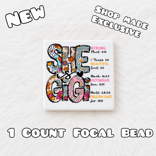 New 1 Count Focal Bead GIGI.