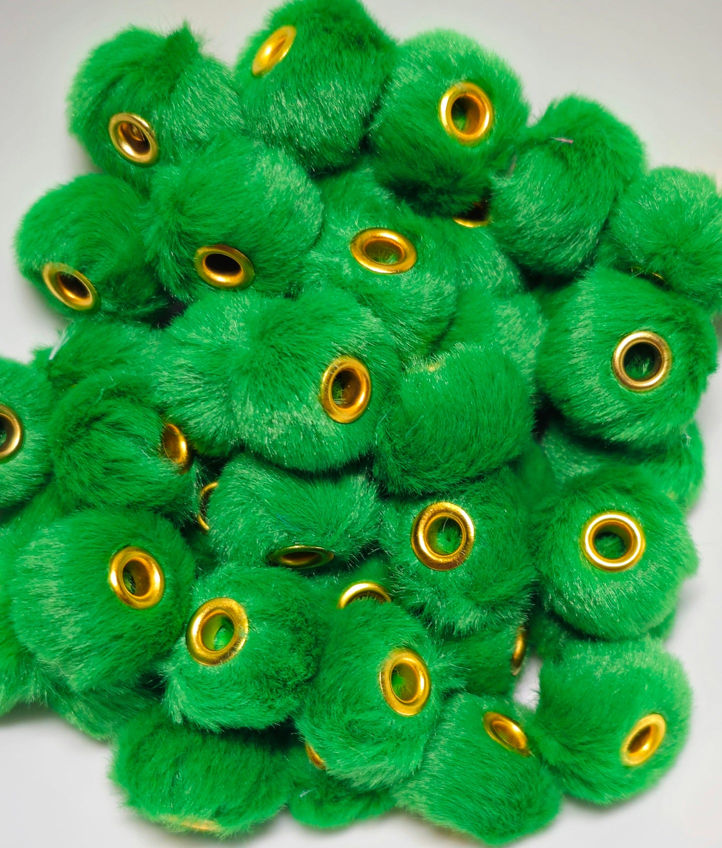 1 Count DIY 18MM Large Hole Fuzzy Spacers Mix Beads Craft Supplies