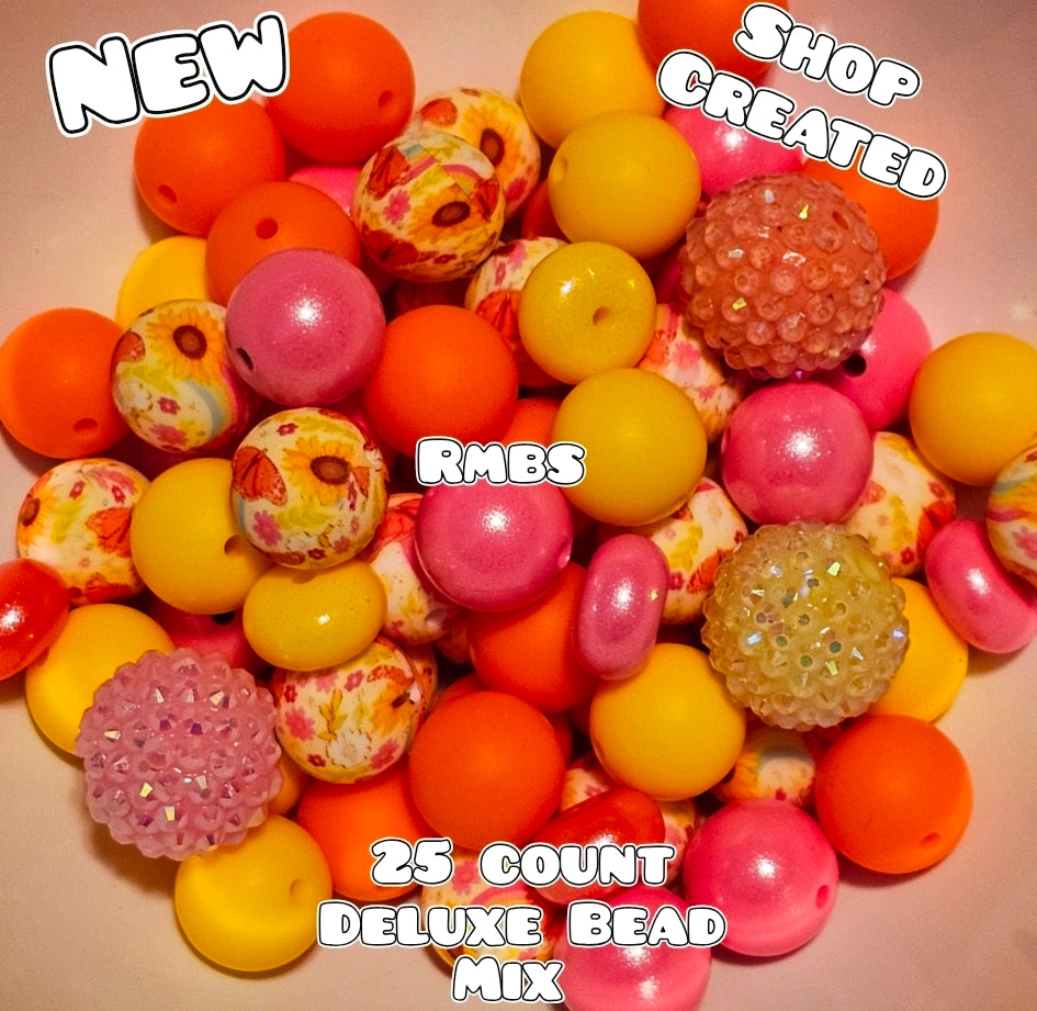 New Deluxe SILICONE Bead Mix 25 count. Shop Made