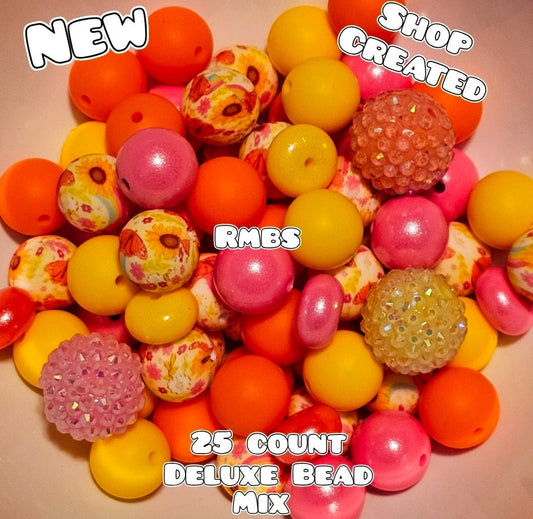 New Deluxe SILICONE Bead Mix 25 count. Shop Made