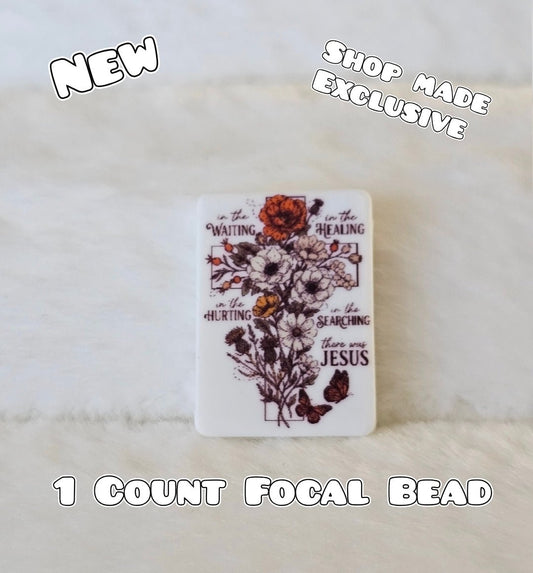 New 1 Count Focal Bead Jesus. Pen is example bead only