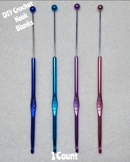 1 Count DIY Beadable Crochet Hooks. Blanks For Beads Craft Supplies