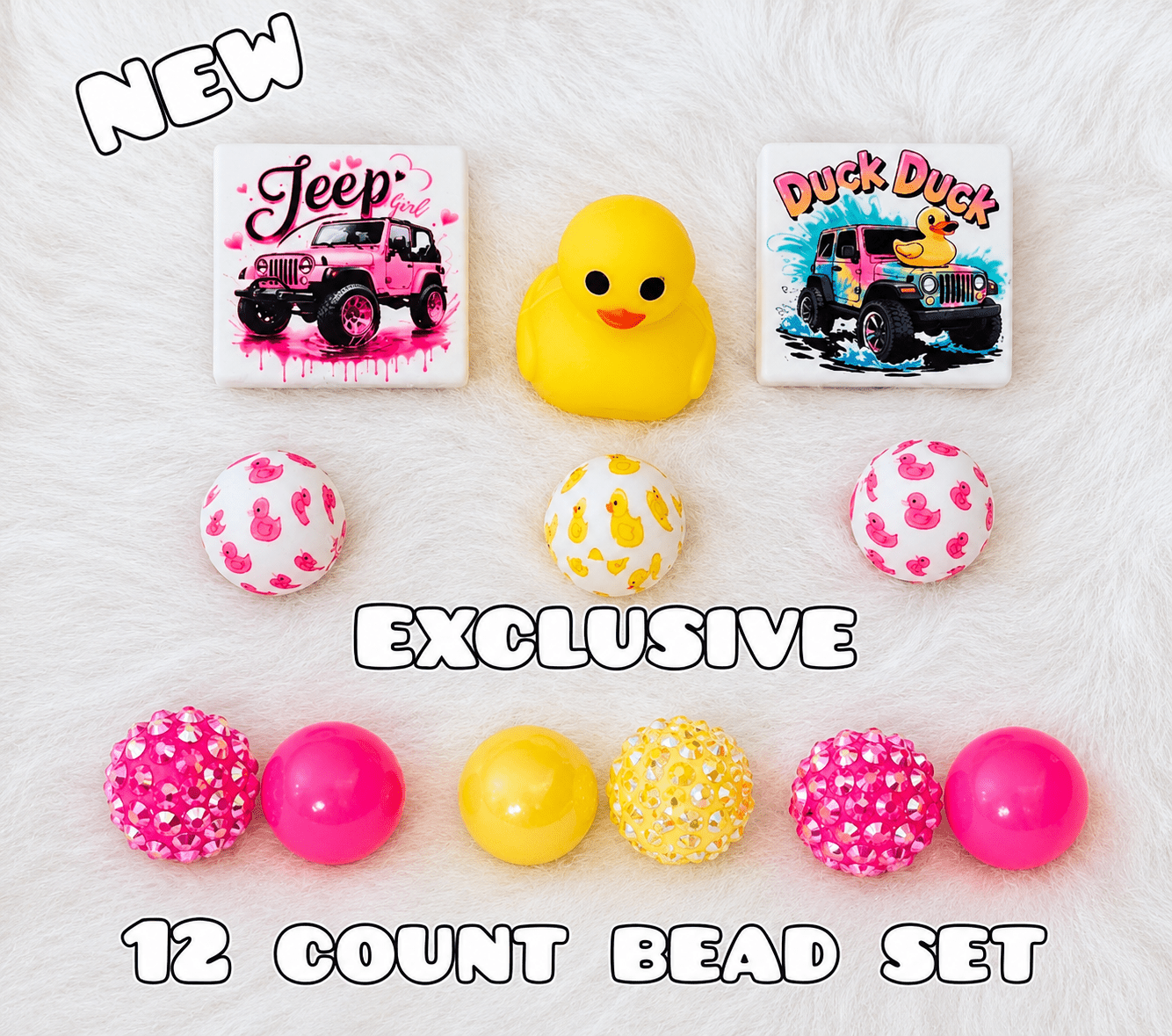 New 12 Count Focal Bead Set Exclusive Shop Made