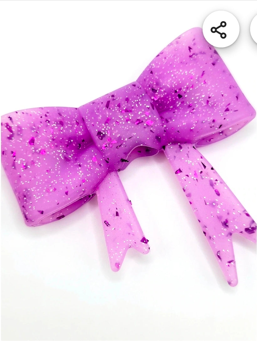 New Viral Silicone Large Bows DIY Focal Bead 1 Count Craft Supplies