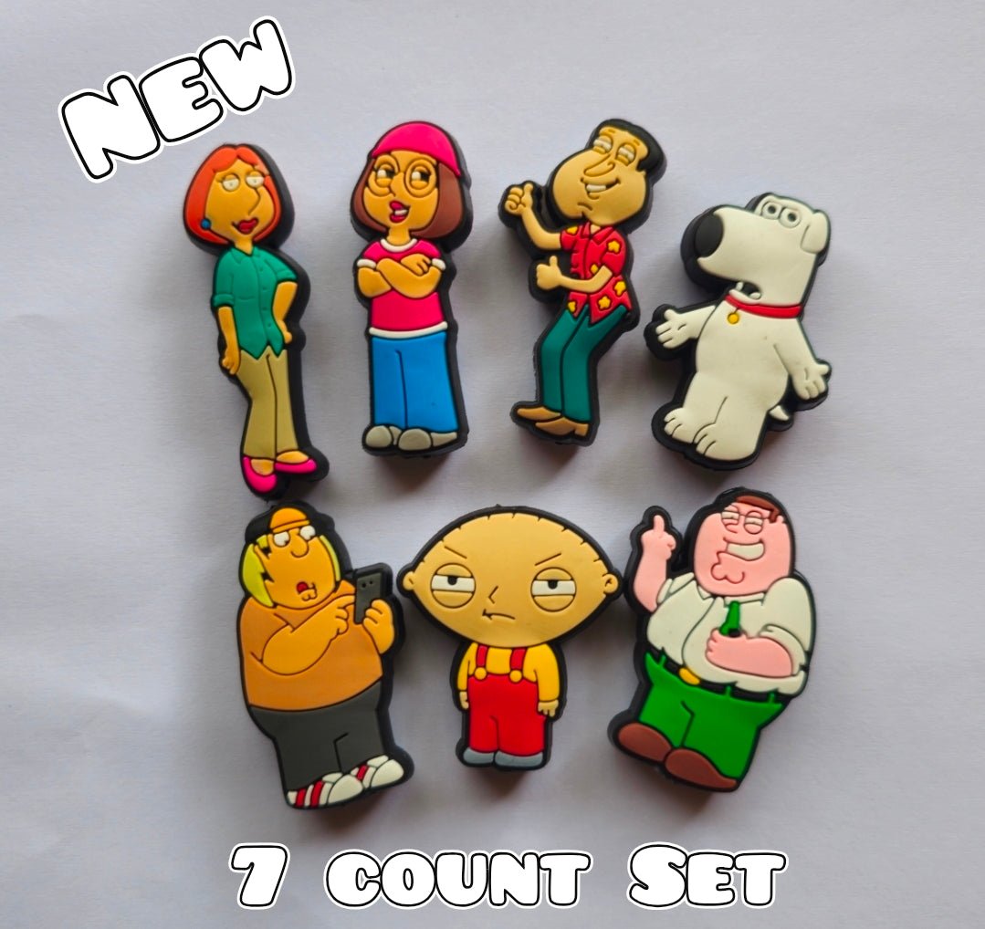 New 7 Count Focal Bead Set Family Guy