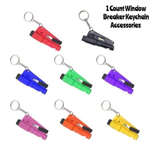 Safety Keychain Window breaker Seat Belt Cutter Self Defense Keychain Accessories