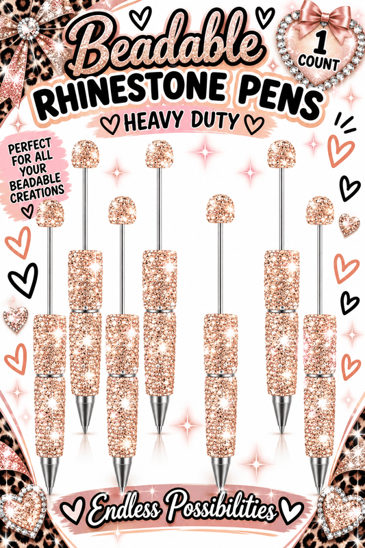 1 Count Beabable PEN Blanks Rhinestone Pen Champaign