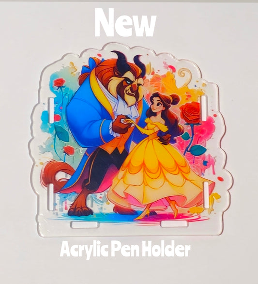 NEW Acrylic Pen Holder Box 1 Count Beauty and Best.  Read description for directions and special handling.