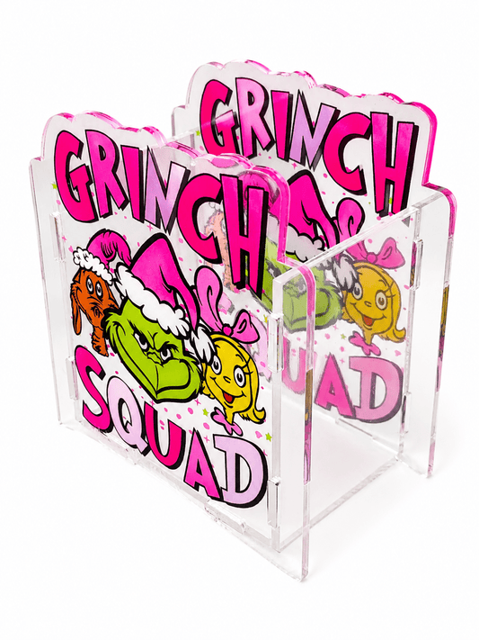 NEW Acrylic Pen Holder Box 1 Count Grinch.  Read description for directions and special handling.