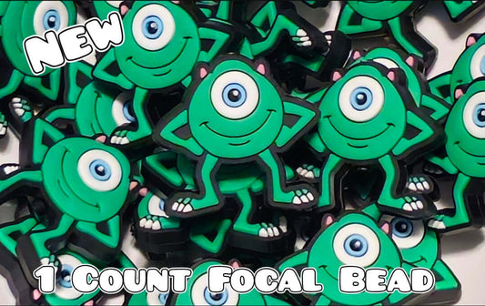 1 Count Focal Bead Monster Inc BEADS