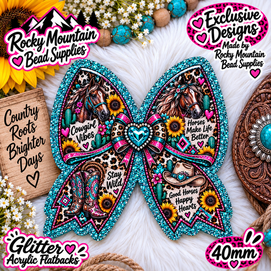 Shop Exclusive 1 Count Custom Exclusive Glitter Acrylic Flatback 40mm