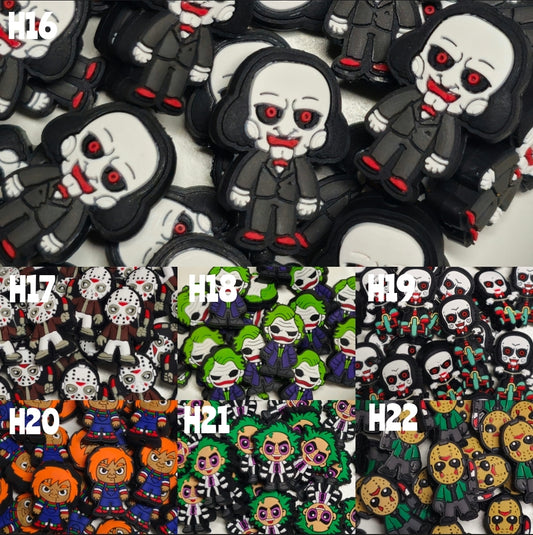 1 Count Halloween Horror Focal Bead Charm Beads For DIY Beadables Hole Is Vertical