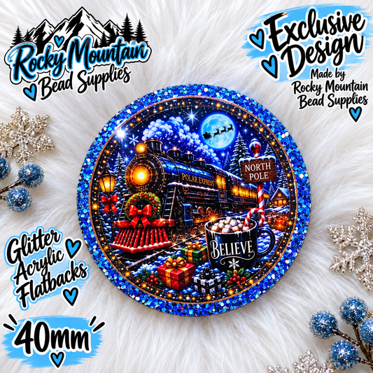 Shop Exclusive 1 Count Custom Exclusive Glitter Polor Express