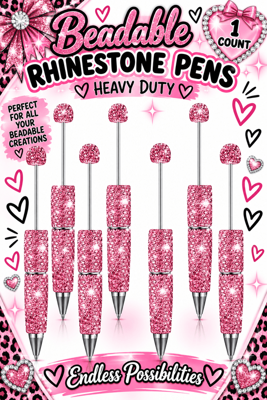 1 Count Beabable PEN Blanks Rhinestone Pen Pink