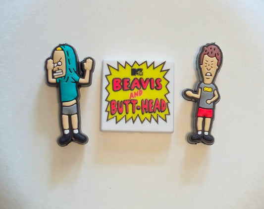 New Bevis Butthead 3 Piece Focal Bead Set