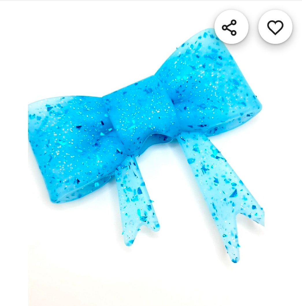 New Viral Silicone Large Bows DIY Focal Bead 1 Count Craft Supplies