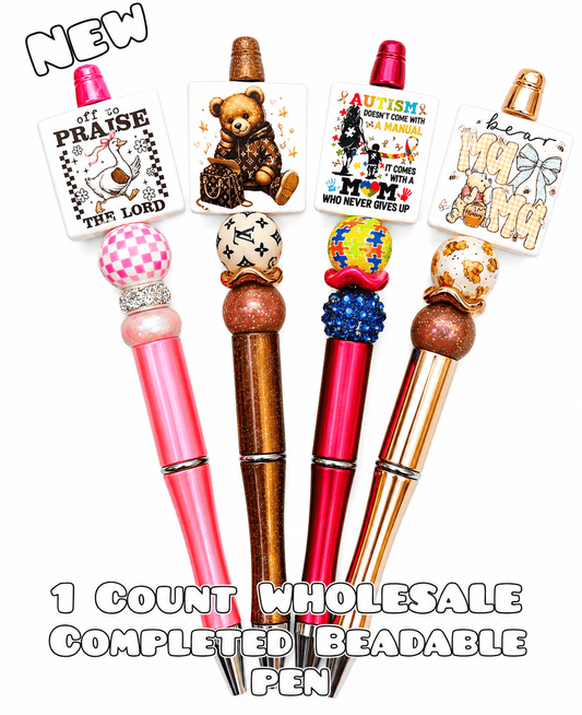 Wholesale 1 Count Beadable Pens