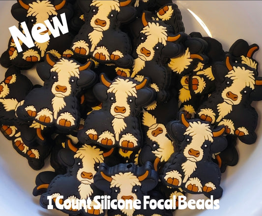New Cow Focal Beads 1 Count DIY Bead Supplies