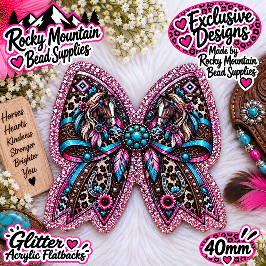 Shop Exclusive 1 Count Custom Exclusive Glitter Acrylic Flatback 40mm