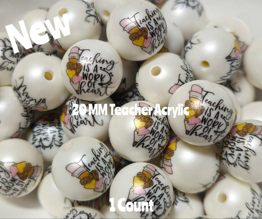1 Count Acrylic Beads Craft Supplies Teacher School