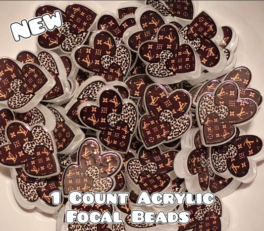 Luxury ACRYLIC Focal Bead 1 COUNT Beadable Accessories