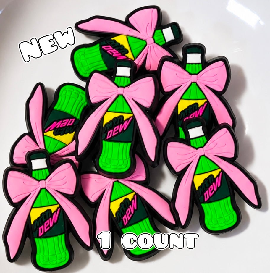 1 Count Focal Bead Soda Mountain Dew