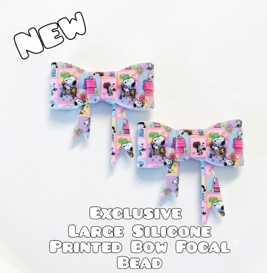 1 Count New Release Silicone Focal Bead Bow Exclusive