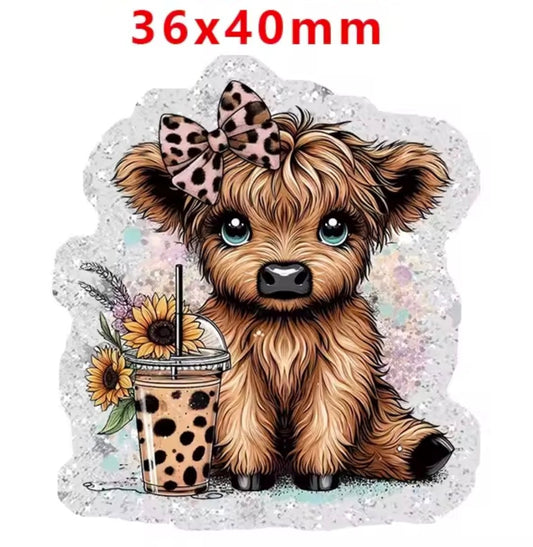 New 1 Count Glitter Acrylic Flatback Multiple Uses Acrylic Craft Supplies