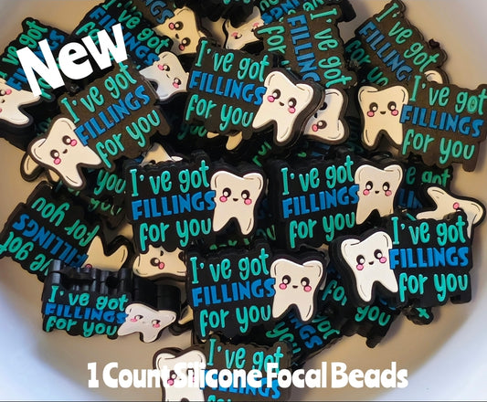New Dental Focal Beads 1 Count DIY Bead Supplies