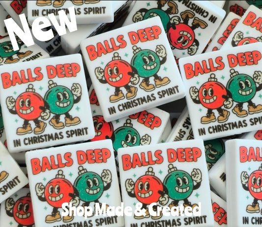 New Shop Made 1 Count Printed Silicone Focal Bead