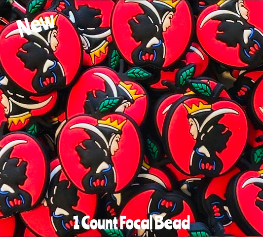 New 1 Count Snow white &  evil whitch Focal Bead