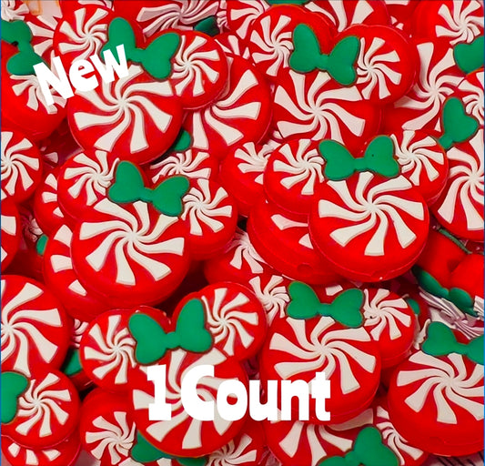 New 1 Count Focal Bead Mouse Swirls